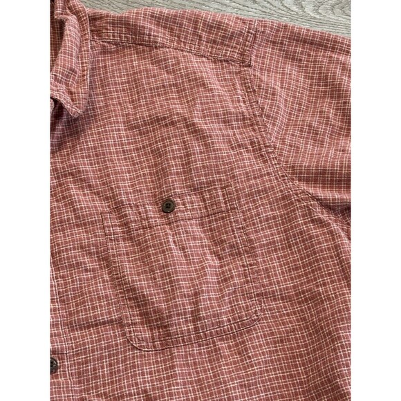 Patagonia Shirt Adult XXL Red Plaid Hemp Organic Cotton Blend Button Down Mens - Picture 3 of 7